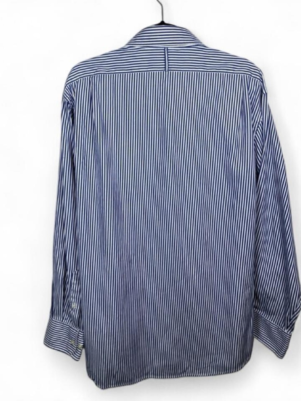Lincs Davis Chu Men's Blue and White Striped Button Down Shirt Sz XL - Picture 2 of 16
